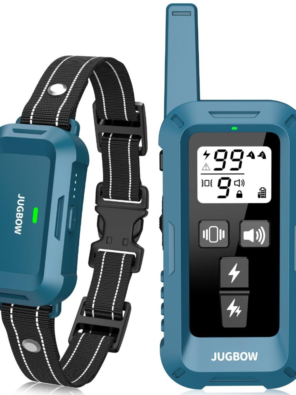Rechargeable Dog Training Collar with Remote 4200FT Waterproof Blue